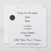 Santa DJ Disco Kerstmis / Nieuwjaar Uitnodiging (Achterkant)