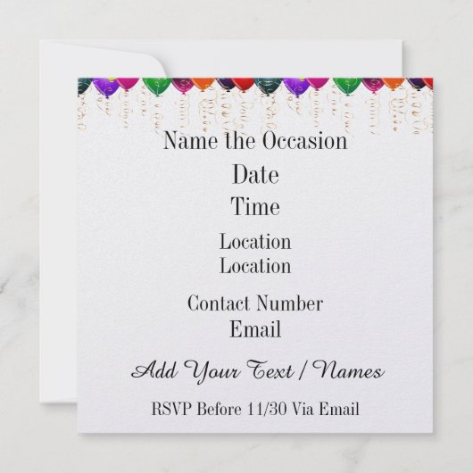 Santa DJ Disco Kerstmis / Nieuwjaar Uitnodiging (Achterkant)