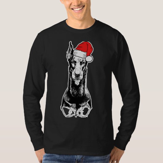 Santa Doberman Pinscher Dog Ugly T-shirt (Voorkant)