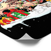 Santa Dobermann Riding Axolotl Christmas Owner Kin Poster (Hoek)