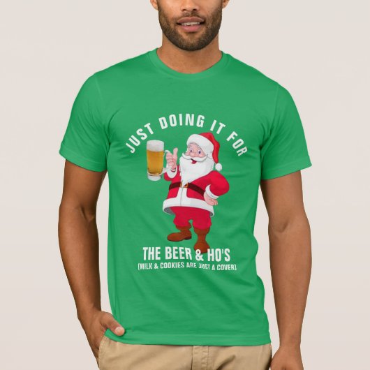 Santa, doe het voor het grappige kerstshirt t-shirt (Voorkant)