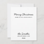 Santa Dog Black Labrador Retriever Feestdagenkaart (Achterkant)