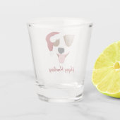 Santa Dog - Customizable Shot Glas (Achterkant)