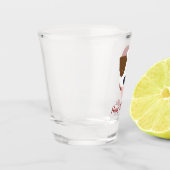 Santa Dog - Customizable Shot Glas (Links)