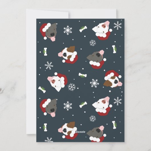 Santa Dog -  Feestdagenkaart (Achterkant)