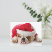 Santa Dog Feestdagenkaart (Staand voorkant)