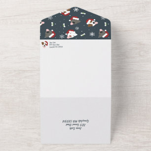 Santa Dog - Happy Howlidays All In One Uitnodiging