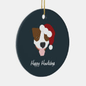 Santa Dog -  Keramisch Ornament (Rechts)