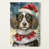 "Santa Dog" Kerstjournaal Notitieboek (Achterkant)