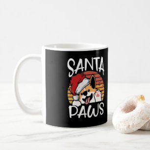 Santa Dog Paws Funny Kerstmis Koffiemok