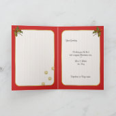 Santa Dog Pet Foto Groeten Feestdagen Kaart (Binnen)