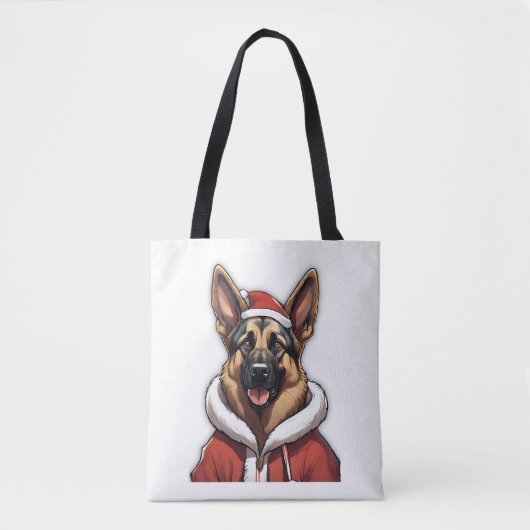Santa Dog Premium T-shirt Tote Bag (Voorkant)