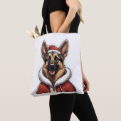 Santa Dog Premium T-shirt Tote Bag (Dichtbij)