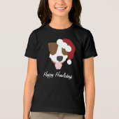 Santa Dog -  Tri-Blend Shirt (Voorkant)