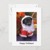 Santa Dog - Vakantie Briefkaart (Voorkant / Achterkant)