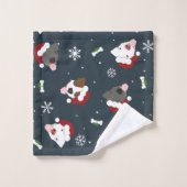 Santa Dogs Bad Handdoek (Wasdoekje)