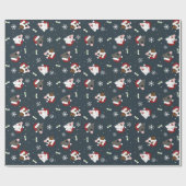 Santa Dogs Cadeaupapier (Vlak)