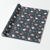 Santa Dogs Cadeaupapier (Uitgerold)