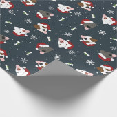 Santa Dogs Cadeaupapier (Hoek)