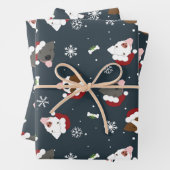 Santa Dogs Inpakpapier Vel (In situ)