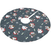 Santa Dogs Kerstboom Rok (Gekanteld)