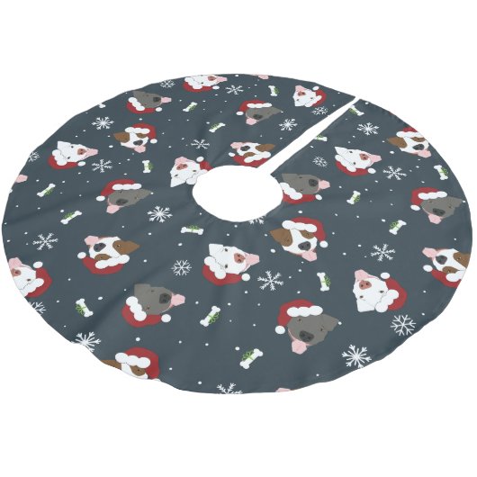 Santa Dogs Kerstboom Rok (Gekanteld)