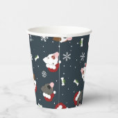 Santa Dogs Papieren Bekers (Rechts)