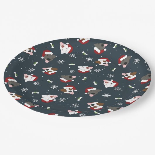 Santa Dogs Papieren Bordje (Gekanteld)