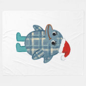 Santa Dolfijn Schotse Plaid Deken (Voorkant (Horizontaal))