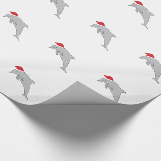 Santa Dolphin Cadeaupapier (Hoek)