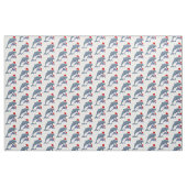 santa dolphins fabric stof (Yard (91,4 cm))