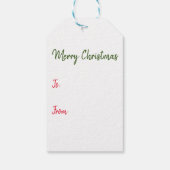 Santa Doodle Dog Cadeaulabel (Achterkant)