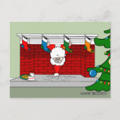 Santa Down de Chimney Briefkaart (Voorkant)