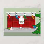 Santa Down de Chimney Briefkaart (Voorkant)
