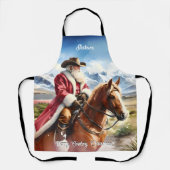 Santa Dragen Cowboy Pet en Paardrijden Schort (Voorkant)