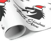 Santa dragon aangepaste kerst inpakpapier (Rol Hoek)