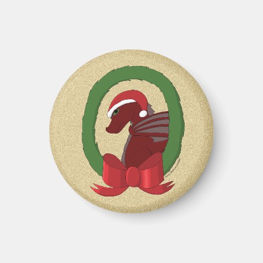 Santa Dragon Magnet (Voorkant)