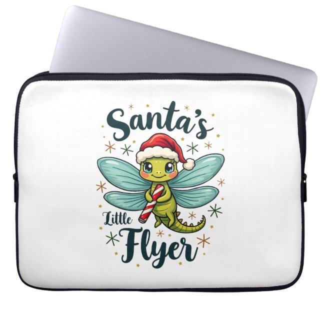 Santa Dragonfly Laptop Sleeve (Voorkant)