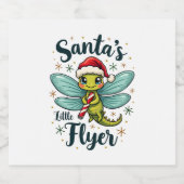 Santa Dragonfly Sparkling Wijnetiket (Enkel label)