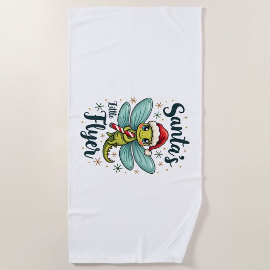 Santa Dragonfly Strandlaken (Voorkant)