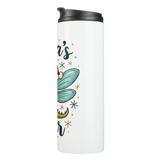 Santa Dragonfly Thermosbeker (Geroteerd rechts)