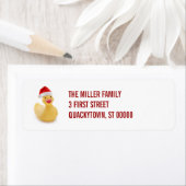 Santa Ducky Kitsch Label (Insitu)