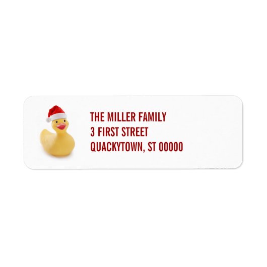 Santa Ducky Kitsch Label (Voorkant)