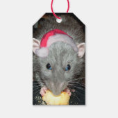 Santa Dumbo rat cadeau labels (verpakking van 10) Cadeaulabel (Voorkant)