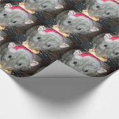 Santa Dumbo rat kerstcadeauverpakking Cadeaupapier (Hoek)