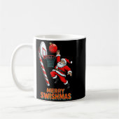 Santa Dunking Merry Swishmas Basketball Christmas  Koffiemok (Links)