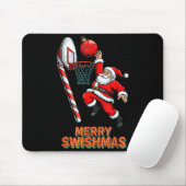 Santa Dunking Merry Swishmas Basketball Christmas Muismat (Met muis)