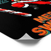 Santa Dunking Merry Swishmas Basketball Christmas Poster (Hoek)