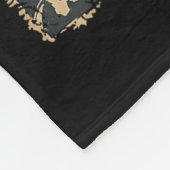 Santa Eating Ramen Noodles Ukiyo-e Insred Christma Fleece Deken (Hoek)