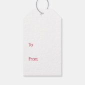 Santa Eekhoorn met Cadeau Gift Labels Cadeaulabel (Achterkant)